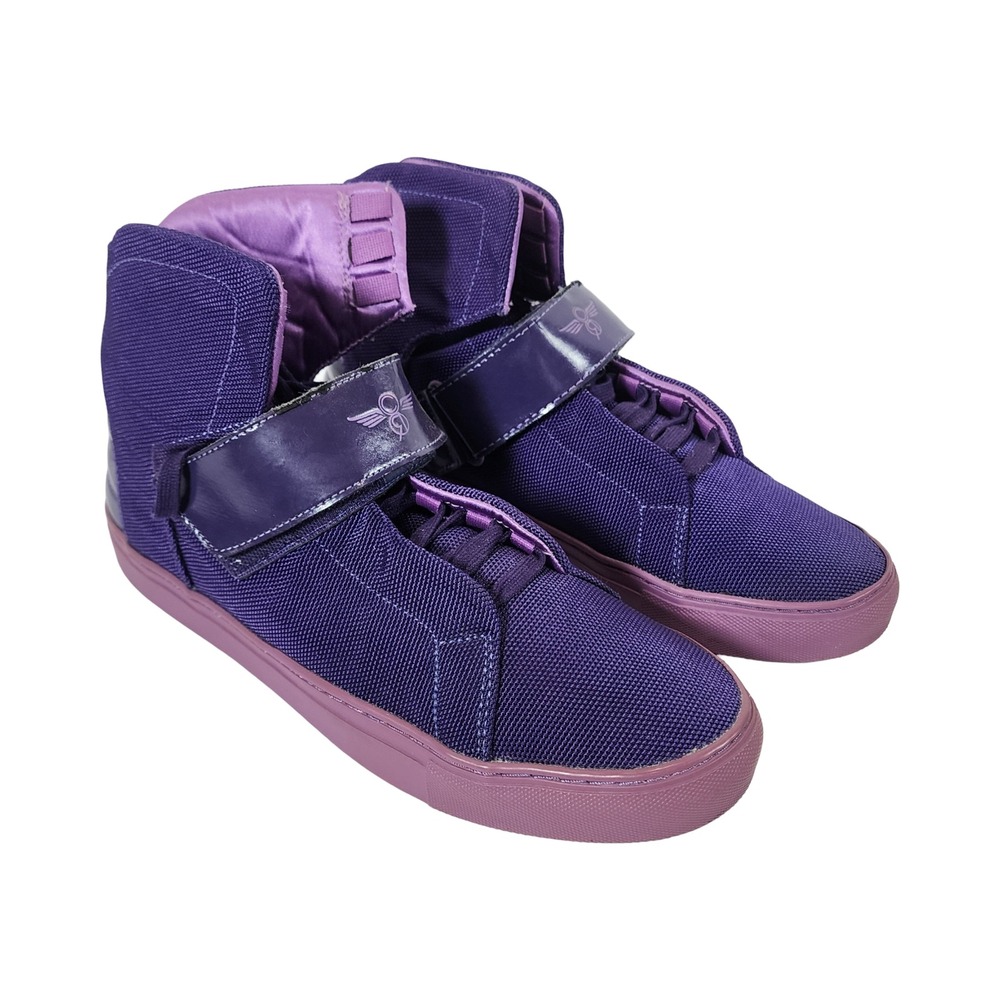 Creative Recreation Geno Mens 9.5 Purple High Top Sneakers CR18422 SI1211